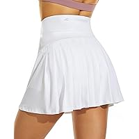 Betaven Women's Pleated Tennis Skirt with Skorts Pockets High Waisted Athletic Running Golf Skirts