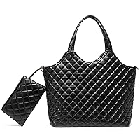 HP Hope Large Tote Bag for Women,Shoulder Bag with Lambskin Wallet Set,Waterproof Shoulder Handbag for Women Travel Daily