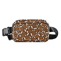 ALAZA Retro Football Belt Bag Waist Pack Pouch Crossbody Bag with Adjustable Strap for Men Women College Hiking Running Workout Travel