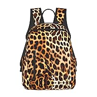 Leopard Animal print print Lightweight Laptop Backpack Travel Daypack Bookbag for Women Men for Travel Work