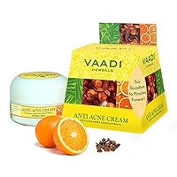 Vaadi Herbals Anti Acne Skin Cream. Reduces The Apperance Of Fine Lines And Wrinkles. Prevent Scar, Pigmentation Markes, Dark Patches And Blemishes. Removes Pimples And Blackheads Without Leaving Scar