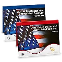 2013 United States Mint 28-Coin P&D Uncirculated Mint Set OGP Brilliant Uncirculated