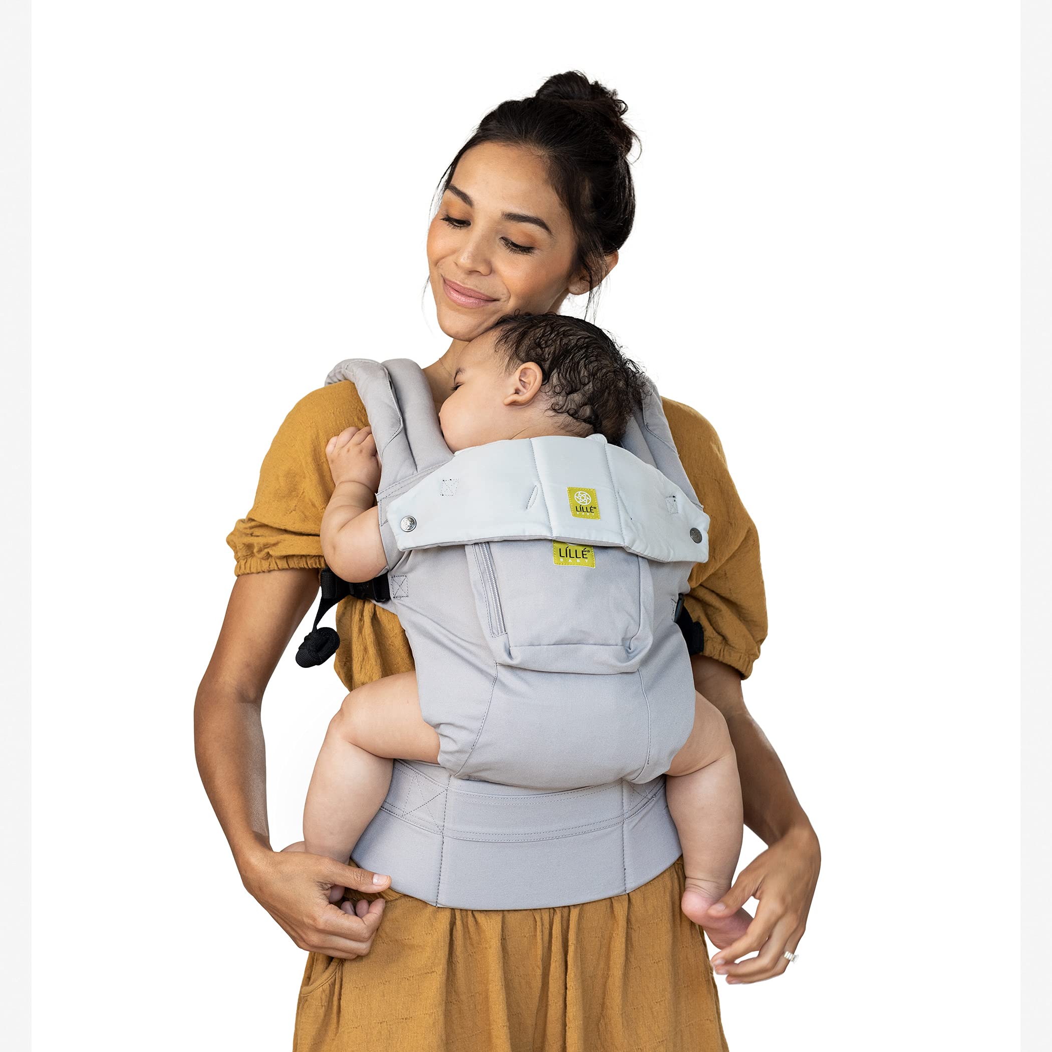 LÍLLÉbaby Complete All Original Ergonomic 6-in-1 Baby Carrier Newborn to Toddler - with Lumbar Support - for Children 7-45 Pounds - 360 Degree Baby Wearing - Inward and Outward Facing - Stone