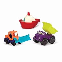 B. toys- 3 Mini Toy Cars - Water & Sand Vehicles Beach Playset for Kids 18 Months+