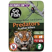 The Purple Cow Go Fish! - Predators and Other Killers - The Classic Card Game with a General Knowledge Boost for Kids & Families Ages 6+