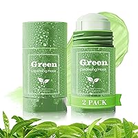 Green Tea Clay Face Mask - Purifying Oil Control, Deep Cleanse Green Tea Moisturizing Blackhead Remove Mask, Green Tea Extract Mask Skin Care for All Skin Types 2 PCS