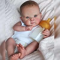 Reborn Baby Dolls 18 Inch Full Body Silicone Realistic Reborn Girl Cute Lifelike Baby Dolls That Look Real Same as The Picture Bebe Reborn Toddler Doll Toy Gifts for Girls