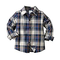 Toddler Stand Up Neck Plaid Shirts Child Color Block Blouse Kid Fashion Prints Pocketed Autumn Warm Coat