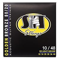 S.I.T. String GB1048 Extra Light 80/20 Bronze Acoustic Guitar String