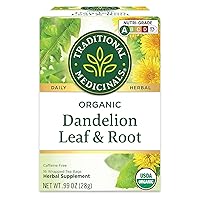 Traditional Medicinals Tea, Organic Dandelion Leaf & Root, Supports Kidney Function & Healthy Digestion, 16 Tea Bags