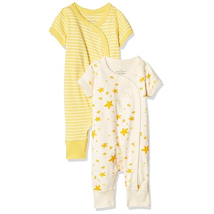 Moon and Back by Hanna Andersson Unisex Baby Romper Pants, Pack of 2