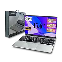 Laptop Computer 15.6 Inch Laptop, Windows 11,8GB RAM 256GB SSD, Intel Celeron Quad-Core Processor(Up to 2.9GHz),IPS Full HD Display with, Type-C, Wi-Fi, USB3.2