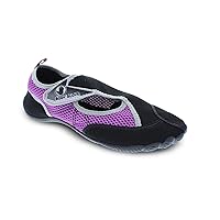 Body Glove Water Shoes for Women (Lake, Aerobics, Swimming, Aqua Sports, Beach, Womens Water Shoes) Black and Oasis Blue Horizon Aqua Shoes for Women