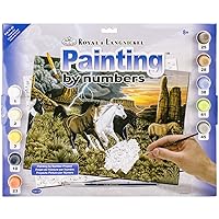 ROYAL BRUSH 15.25 by 11.25-Inch Junior Paint by Number Kit, Large, Thunder Run