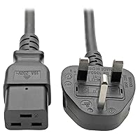 Tripp Lite Standard UK Computer Power Cord 13A C19 to BS-1363 UK Plug Power Cable
