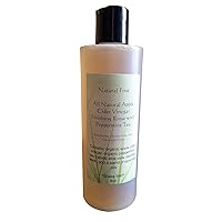 Natural First Organic Apple Cider Vinegar Finishing Rinse w/Peppermint for Moisturizing, Stimulating, and Cleansing