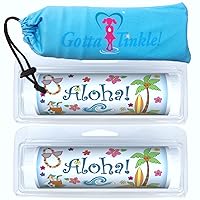 Premium Travel-Size Toilet Paper Rolls | Convenient Plastic Dispenser | Lightweight & Compact | Female Urination Device | Travel Set (2 Rolls & 1 FUD) (121 Aloha)