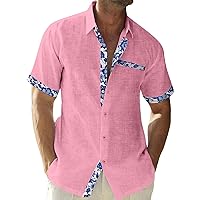 Hawaiian Shirt for Men Summer Casual Short Sleeve Shirts Button Down Beach Shirts Tropical Vacation Shirts Outfits