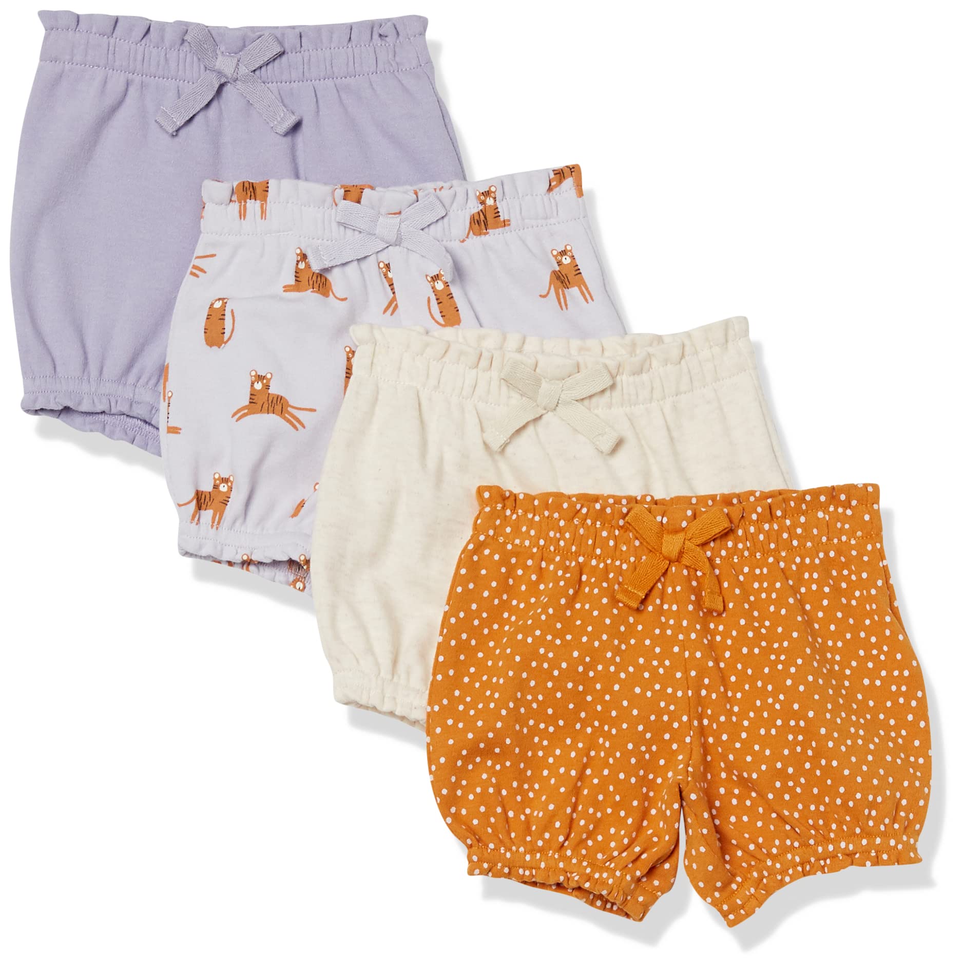 Amazon Essentials Baby Girls' Bloomer Shorts, Multipacks