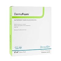 Industries Derma Foam Non-Adhesive Foam Dressing, 6x6, 10 Count