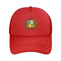 Trucker-Hut mit Peru-Flagge, für Herren und Damen, trocken, leicht