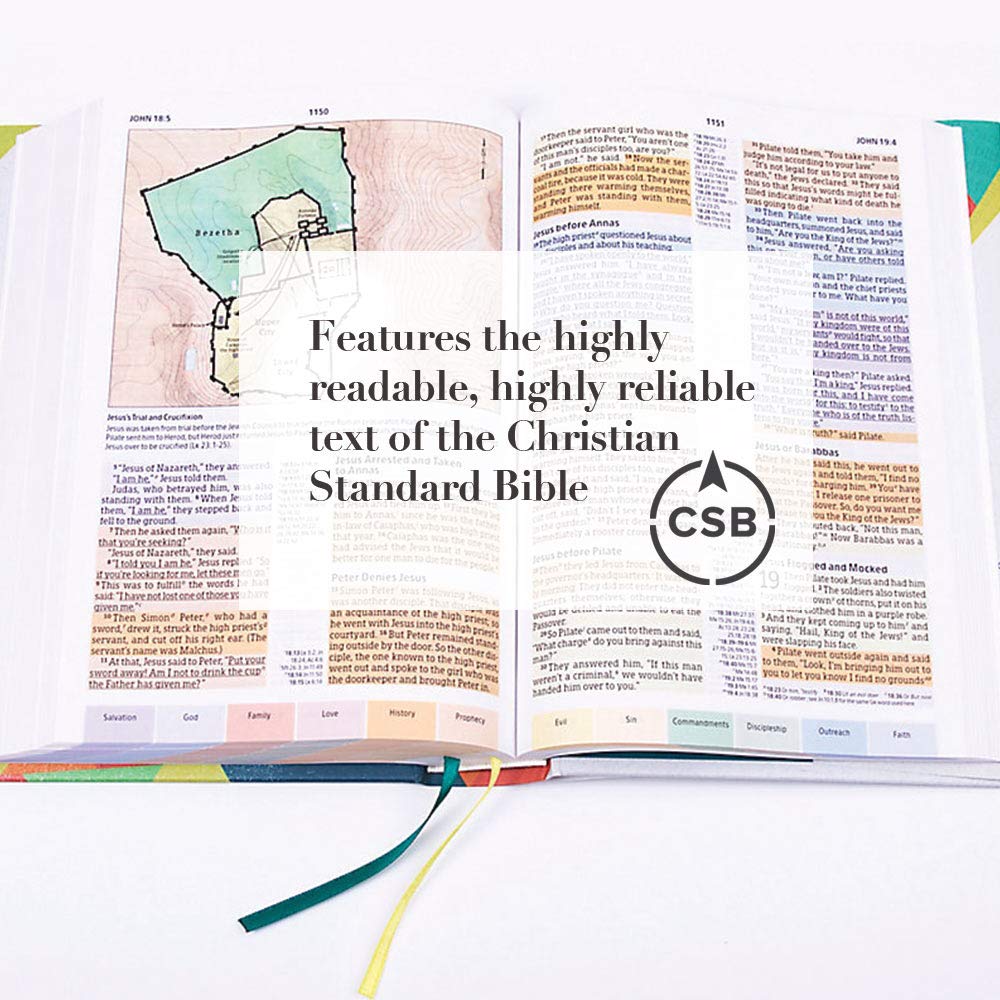 CSB Rainbow Study Bible, Hardcover