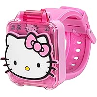 Hello Kitty Educational Learning Watch for Girls - Interactive Games, Multifunctional Digital Display, Pink Strap, Lights & Sounds, Ages 4+