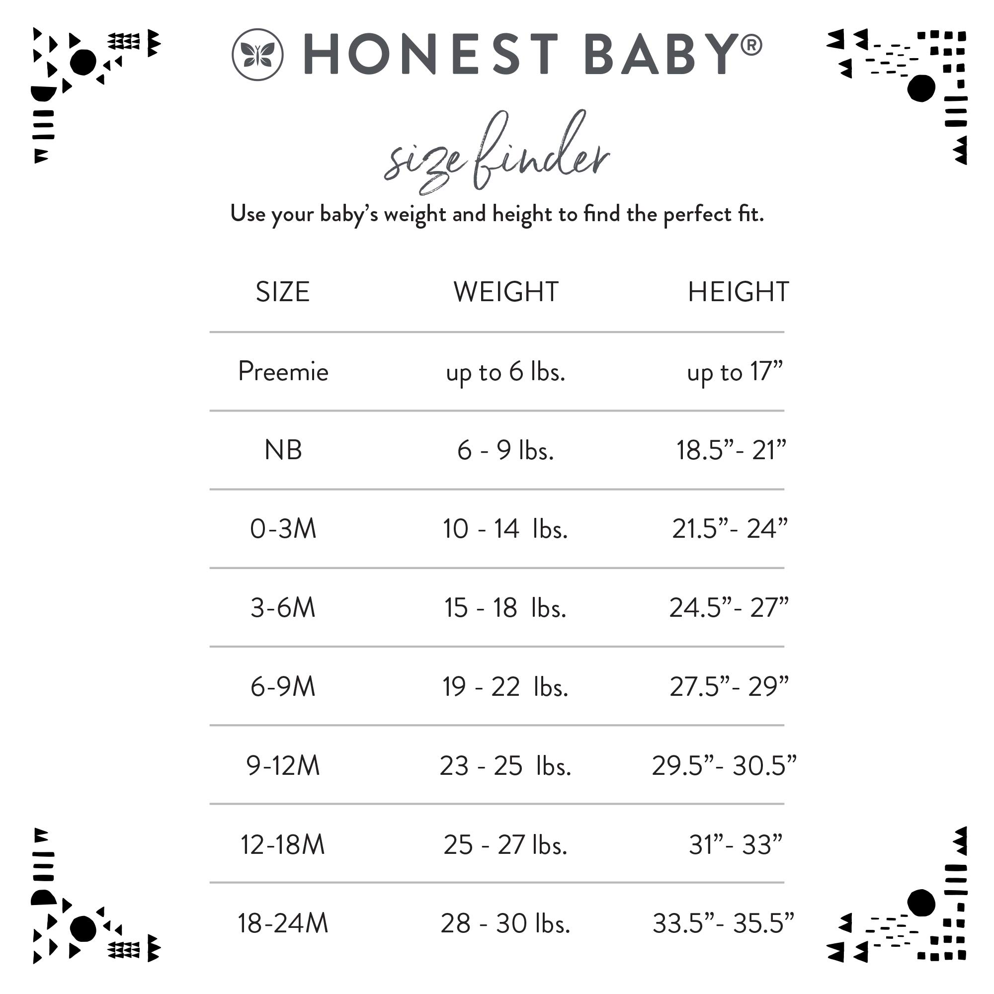 HonestBaby 3-Pack Footed Harem Pants Roomy Fit Pull on Bottoms for Infant Baby Girls 100% Organic Cotton