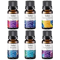 Top 6 Blends Essential Oils Set - Essential Oils Blends for Diffuser - Aromatherapy Blends Oils for Dream, Mood, Breathe, Love, Feel Good, Stress Relief