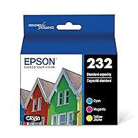 Epson 232 Claria Ink Standard Capacity Color Combo Pack (T232520-S) Works with Workforce WF-2930, WF-2950, Expression XP-4200, XP-4205