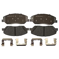 ACDelco Silver 14D1917CH Ceramic Front Disc Brake Pad Set
