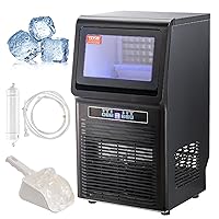 VEVOR Commercial Ice Maker, 70lbs/24H, Ice Maker Machine, 36 Ice Cubes in 12-15 Minutes, Freestanding Cabinet Ice Maker with 12lbs Storage Capacity LED Digital Display, for Bar Home Office Restaurant