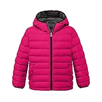 wantdo Girl's Lightweight Puffer Jacket Hooded Winter Outerwear Jacket Padded Bubble Coats