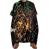 Rainbow Paint Splash Professional Hair Cutting Cape Adult Barber Cape Large Haircut Apron Hairdressing Accessories