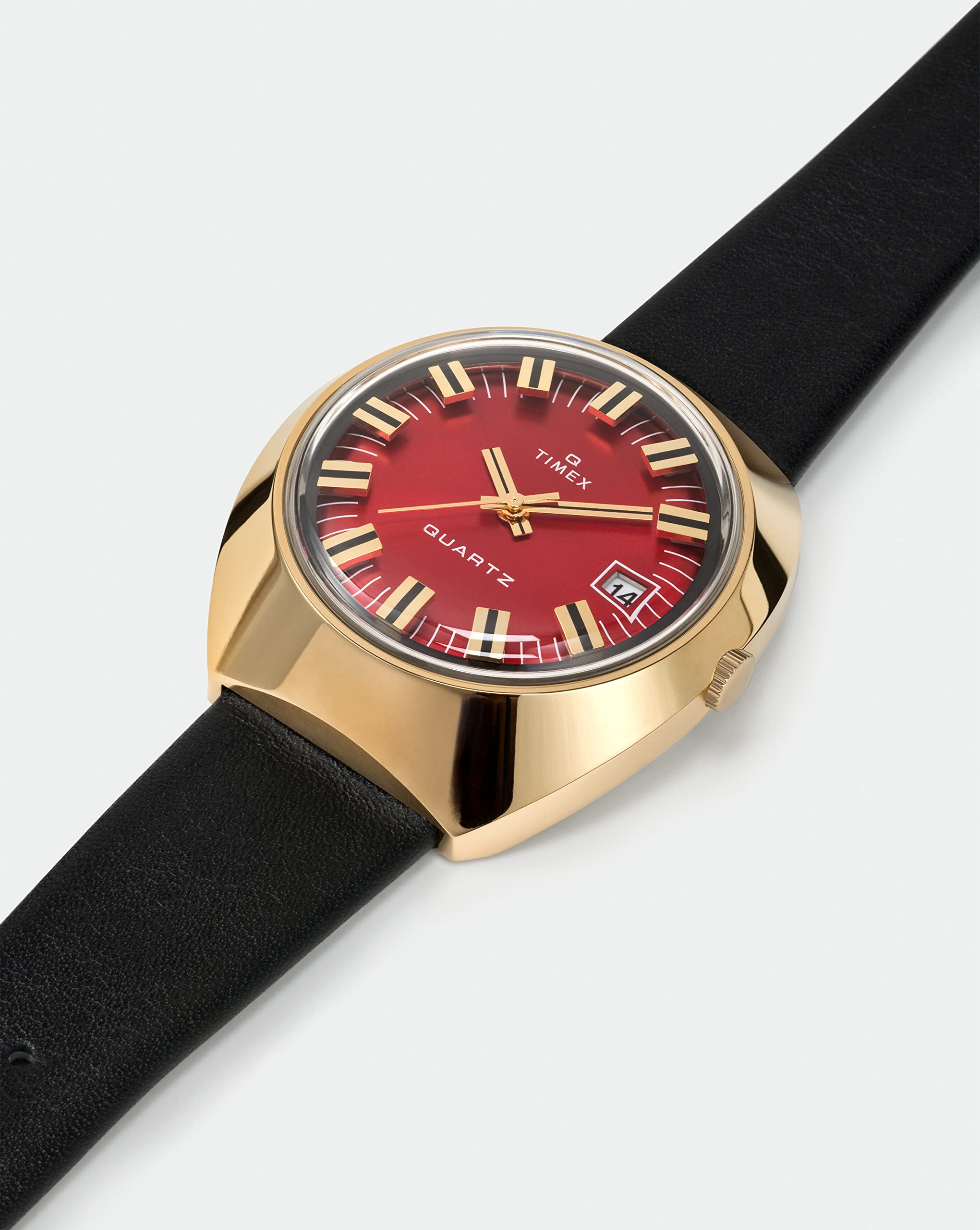 Timex Men's Q 1972 Reissue Date 43mm Quartz Watch