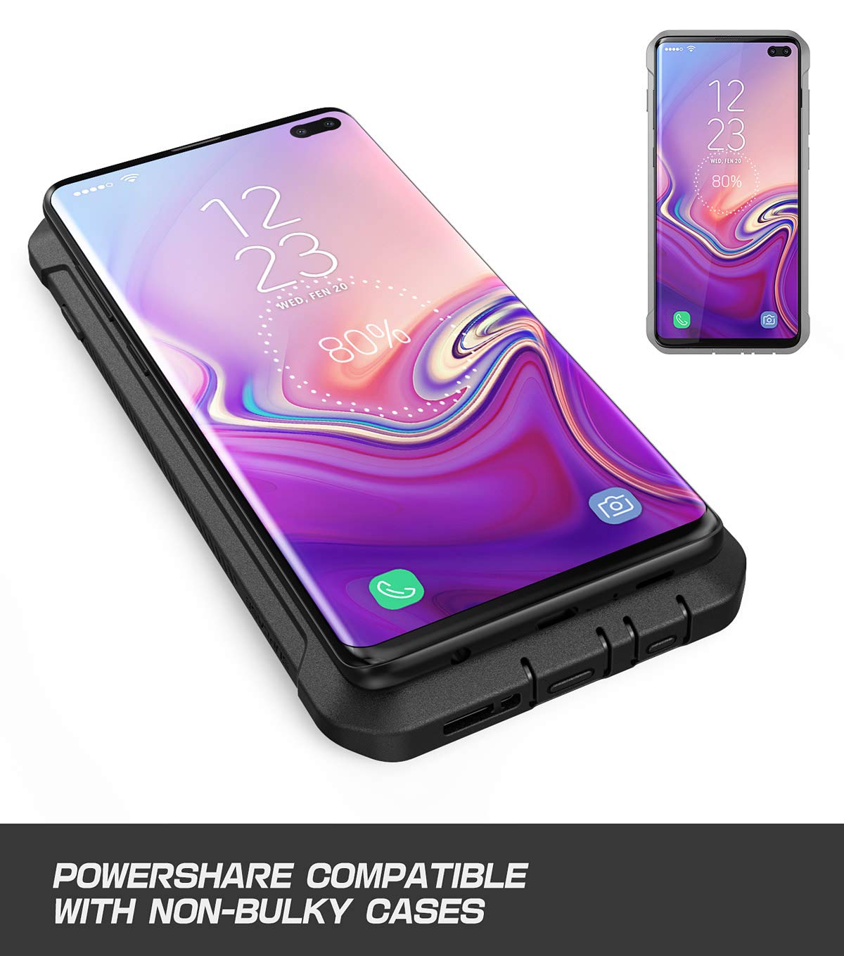 SUPCASE Unicorn Beetle Pro Series Designed for Samsung Galaxy S10 Plus Case (2019 Release) Full-Body Dual Layer Rugged with Holster & Kickstand Without Built-in Screen Protector (Black)