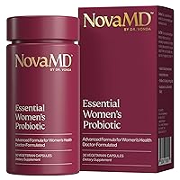 by Dr. Vonda Essential Gluten-Free Probiotics for Women with Prebiotic, 50 Billion CFUs | Promotes Digestive Balance | Revitalizes Immune System | Supports Vaginal Health