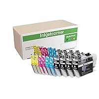 Inkjetcorner Compatible Ink Cartridges Replacement for LC401 LC-401 for use with MFC-J1010DW MFC-J1170DW MFC-J1012DW (4 Black, 2 Cyan, 2 Magenta, 2 Yellow 10-Pack)