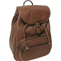 Ladies' Leather Mini Backpack - Brown (#1820-2)