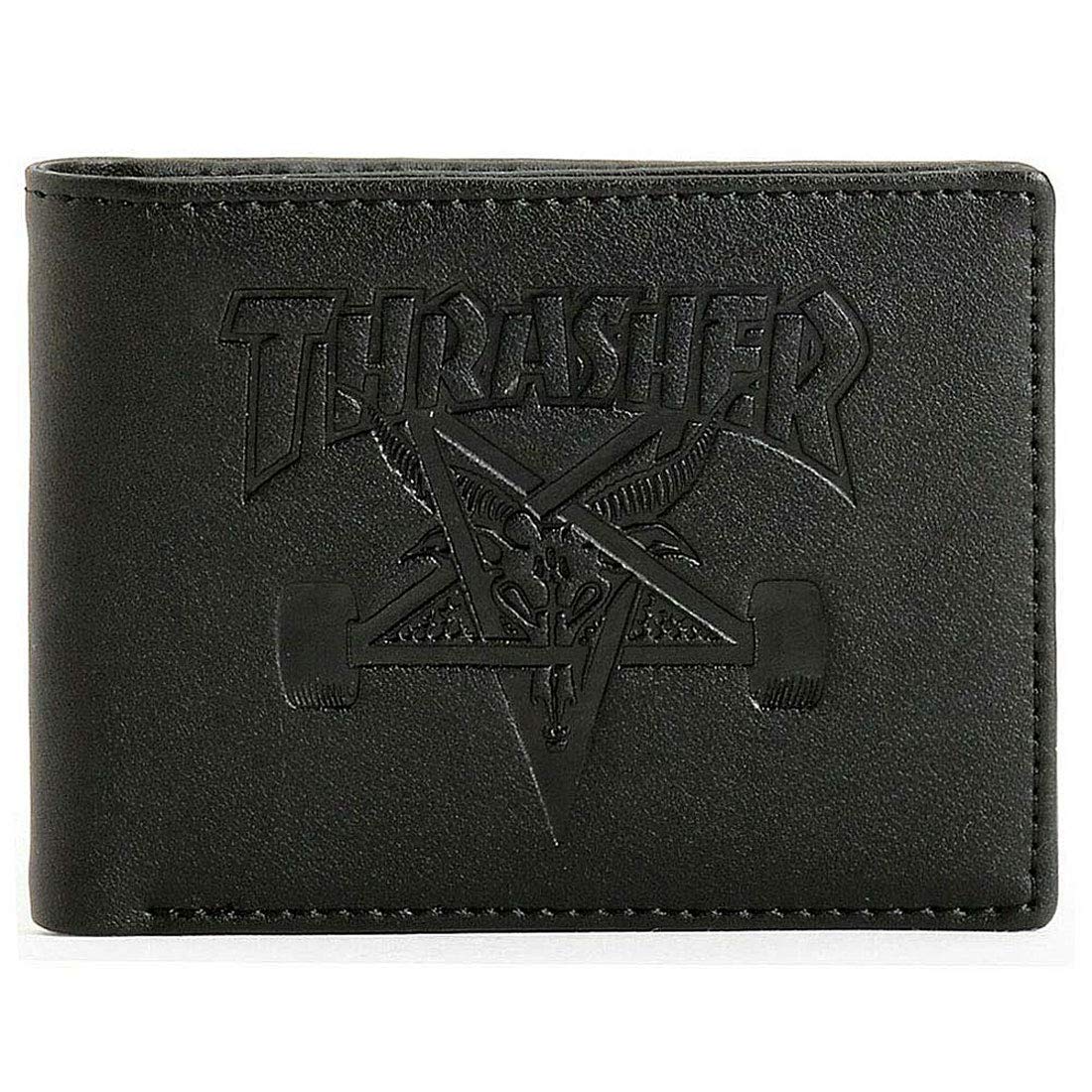 Thrasher Skate Goat Leather Wallet - Black
