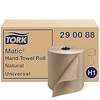 Matic Paper Hand Towel Roll Natural H1, Universal, 100% Recycled Fiber, 6 Rolls x 700 ft, 290088