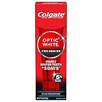 Optic White Pro Series Whitening Toothpaste with 5% Hydrogen Peroxide, Stain Prevention, 3 Oz Tube