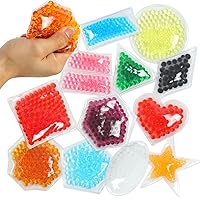 LESONG Sensory Toy12 Pack, Squeeze Toys Anxiety Relief for ADHD & Autism, Learning Toys Shapes, Colors Educational, Bean Bags Stress Toy