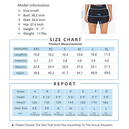 THE GYM PEOPLE Womens High Waisted Running Shorts Quick Dry Athletic Workout Shorts with Mesh Liner Zipper Pockets