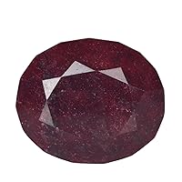 GEMHUB Egl Certified Approximately 1578.5 Ct Natural African Oval Blood Red Ruby Loose Gem B-4490