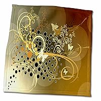 Spiritual Awakenings Vector Art - Gold Vector Art pops with Beauty - Towels (twl-99609-3)