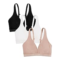 Fruit of the Loom Women's Wirefree Cotton Bralette Available in Multi Packs