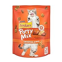 Purina Friskies Cat Treats, Party Mix Original Crunch - 20 oz. Pouch