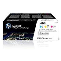 HP 410A Cyan, Magenta, Yellow Toner Cartridges | Works with HP Color LaserJet Pro M452 Series, HP Color LaserJet Pro MFP M377, M477 Series | CF251AM, 4.8