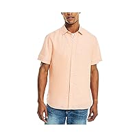 Nautica Men's Sustainably Crafted Linen Short-Sleeve Shirt